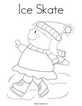 Ice Skate Coloring Page