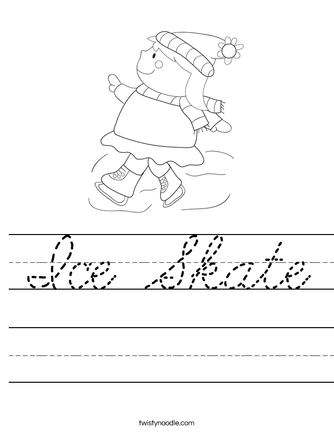 Ice Skate Worksheet