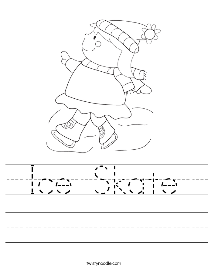 Ice Skate Worksheet