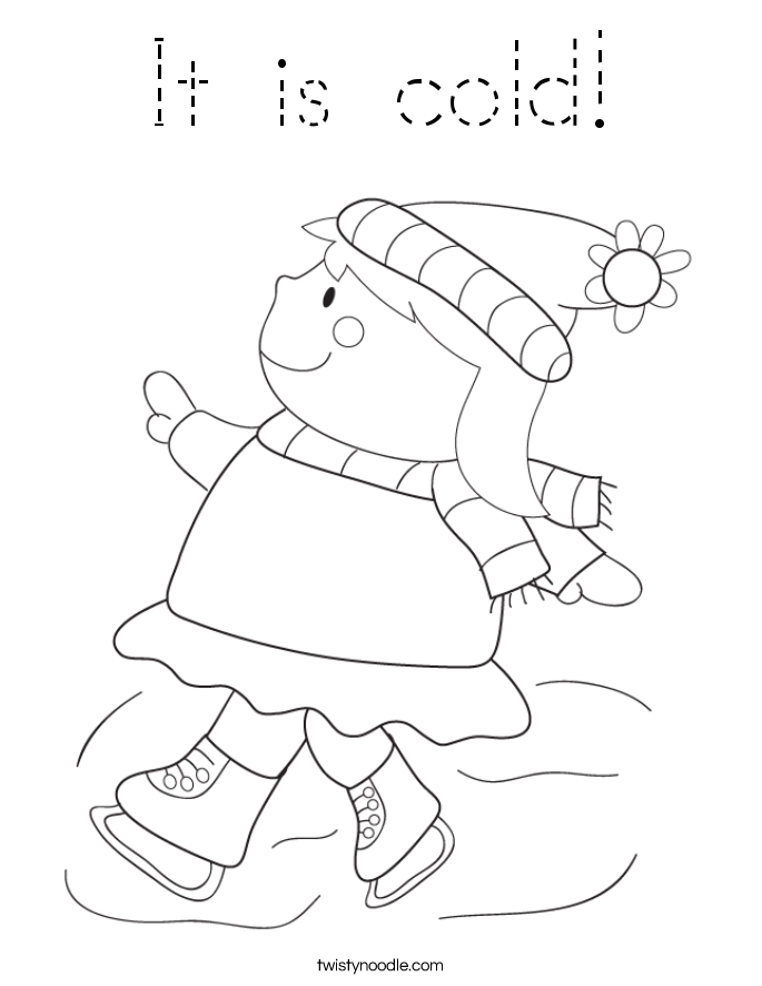 It is cold! Coloring Page