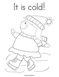 It is cold!Coloring Page