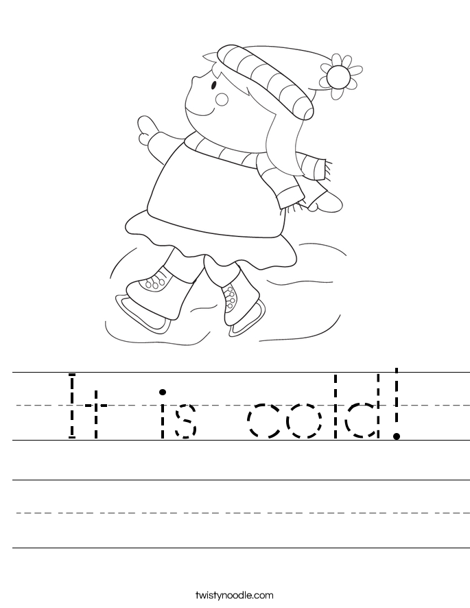 It is cold Worksheet - Twisty Noodle