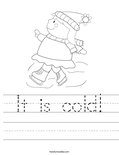 It is cold! Worksheet