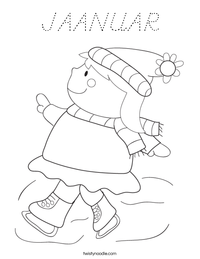 JAANUAR Coloring Page