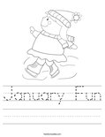 January Fun Worksheet