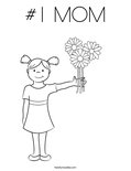 #1 MOM Coloring Page