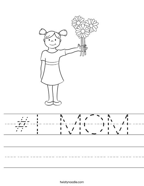 Girl on Heart Worksheet