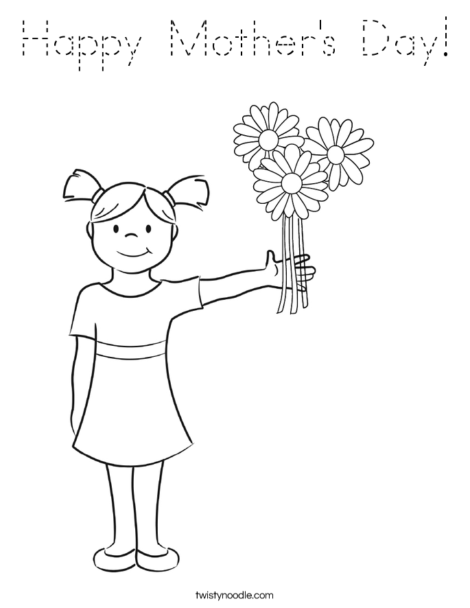 Happy Mother's Day! Coloring Page