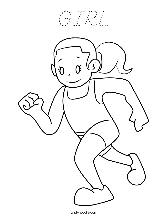 GIRL Coloring Page