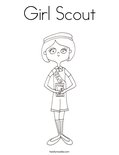 Girl ScoutColoring Page