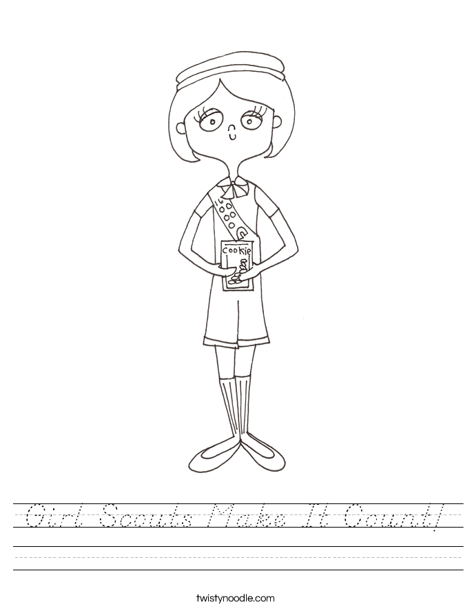 Girl Scouts Make It Count! Worksheet