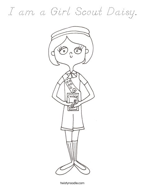 Girl Scout Coloring Page