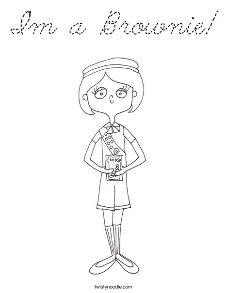 Girl Scout Coloring Page