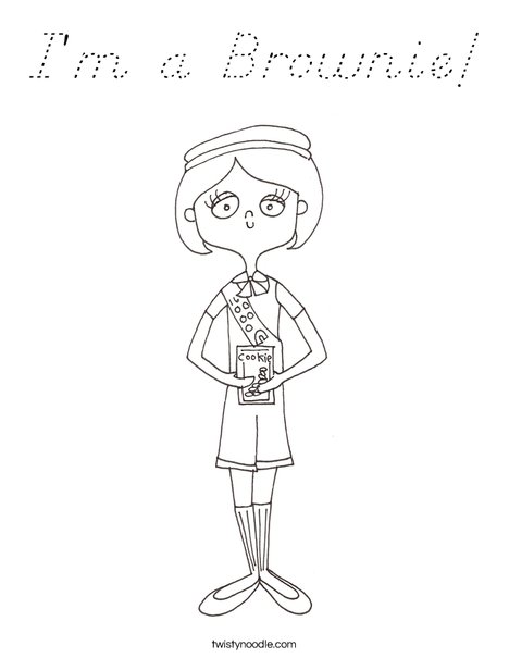 Girl Scout Coloring Page