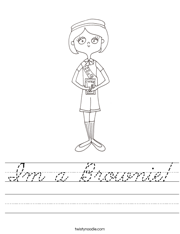 I'm a Brownie! Worksheet