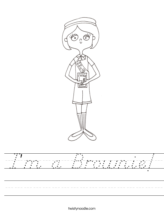 I'm a Brownie! Worksheet