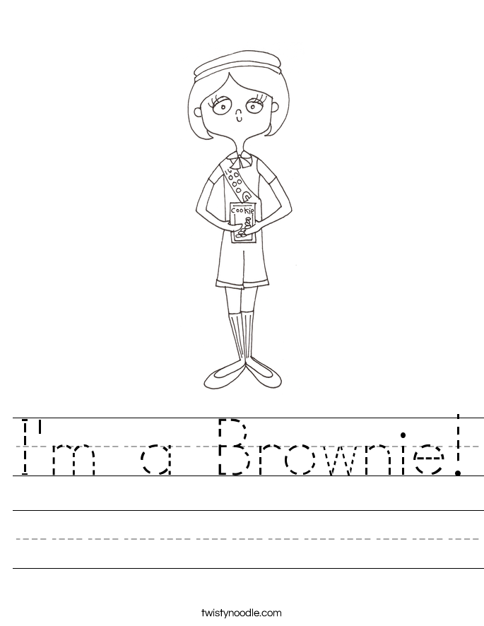 I'm a Brownie! Worksheet