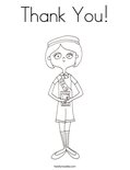 Thank You! Coloring Page