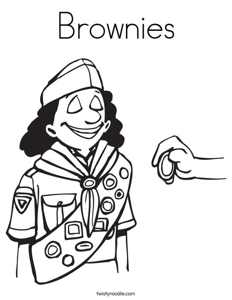 Brownie Coloring Page