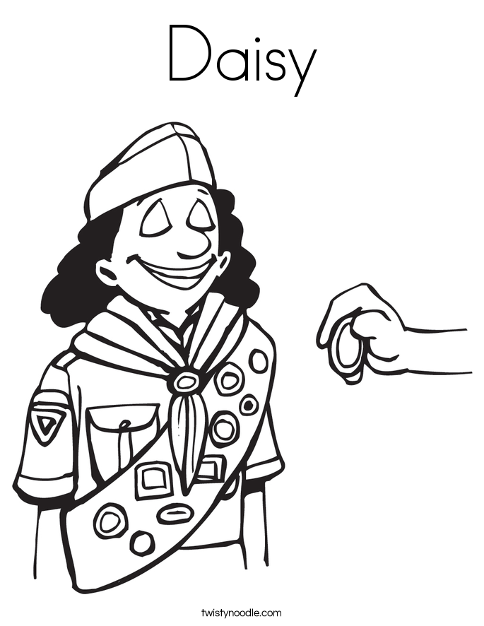 Daisy Coloring Page