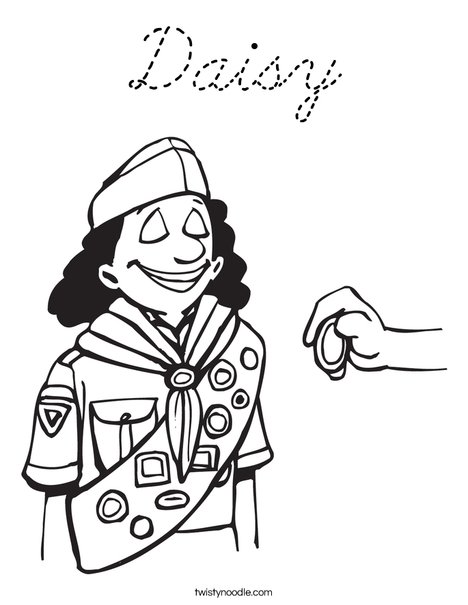 Brownie Coloring Page
