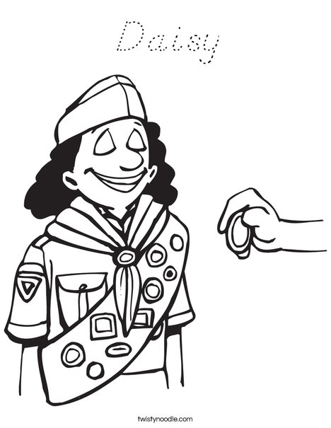 Brownie Coloring Page