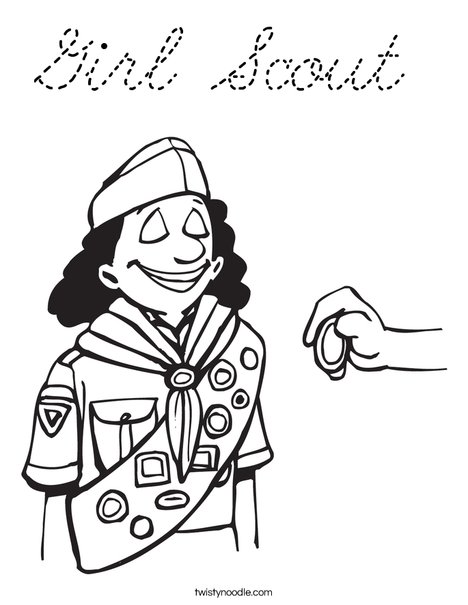 Brownie Coloring Page