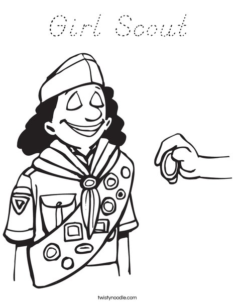 Brownie Coloring Page