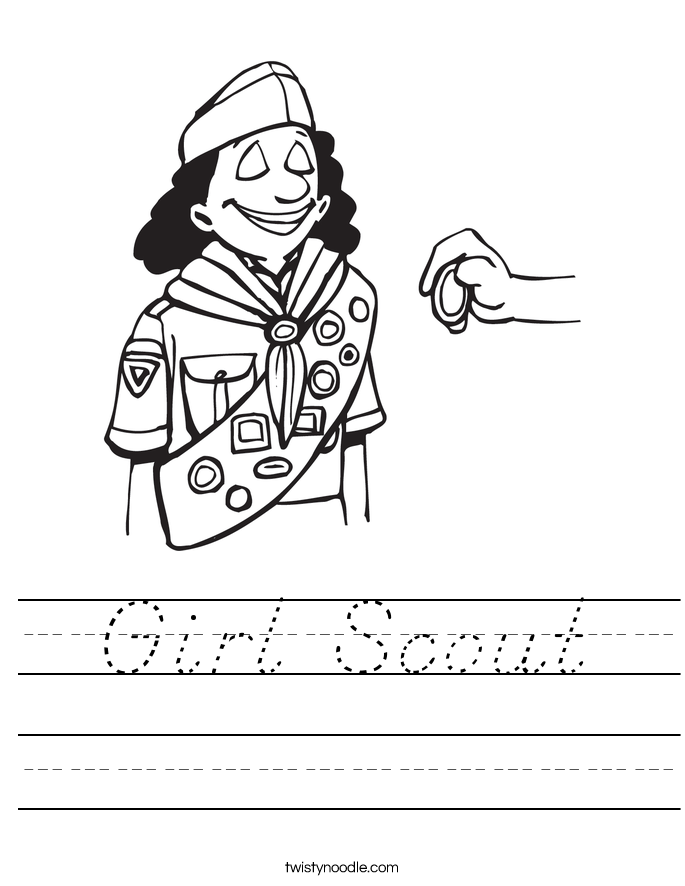 Girl Scout Worksheet