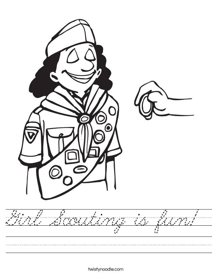 Girl Scouting is fun! Worksheet