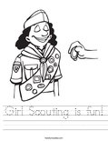 Girl Scouting is fun! Worksheet