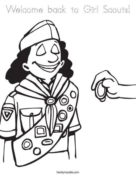 Brownie Coloring Page