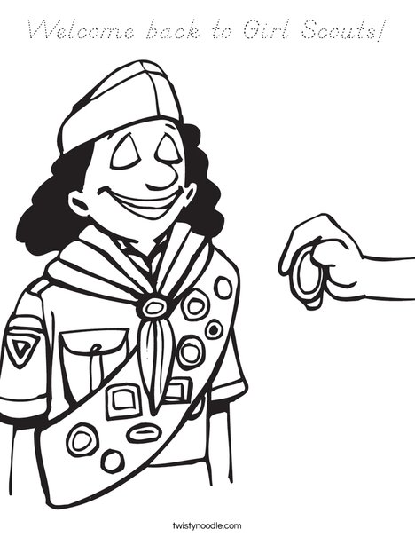 Brownie Coloring Page