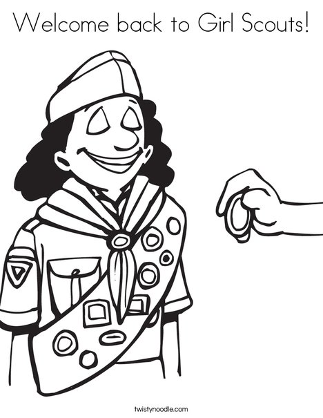 Brownie Coloring Page