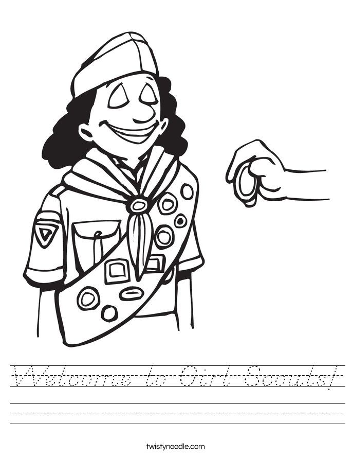 Welcome to Girl Scouts! Worksheet
