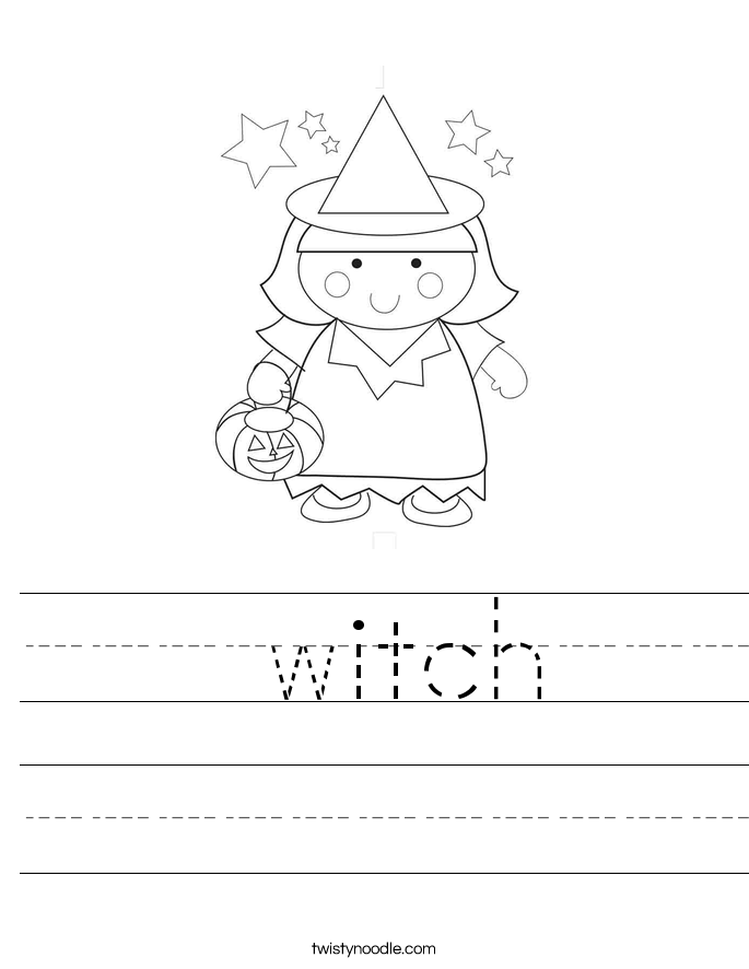  witch Worksheet