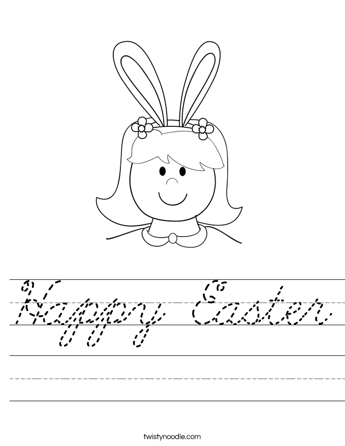 Happy Easter Worksheet