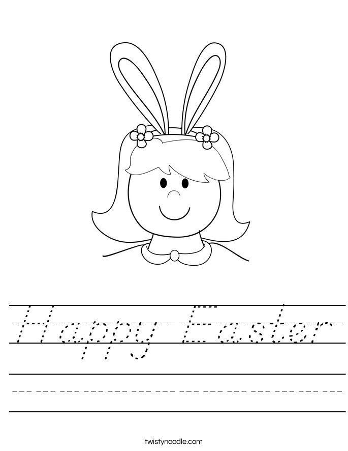 Happy Easter Worksheet