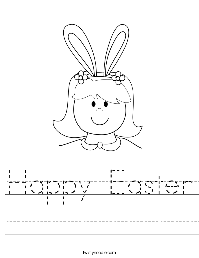 Happy Easter Worksheet