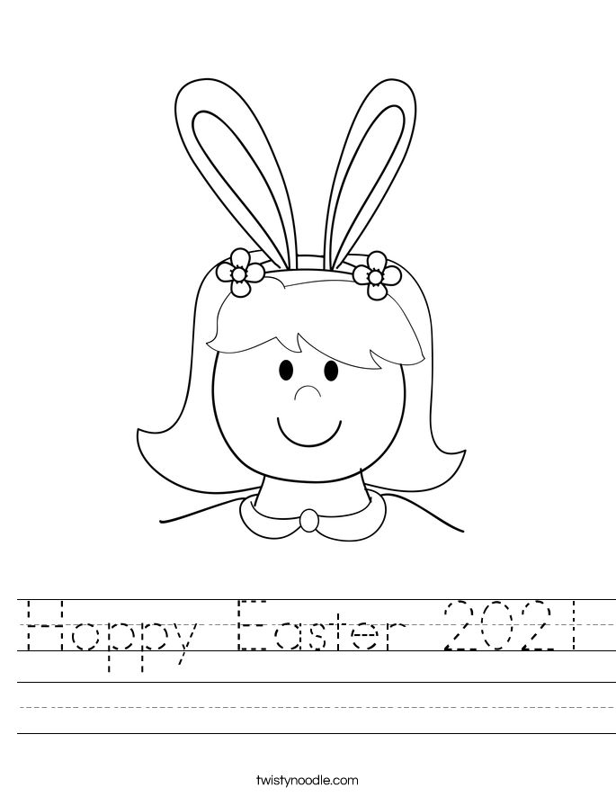 Hoppy Easter 2021 Worksheet - Twisty Noodle