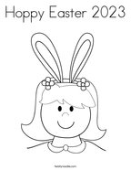 Hoppy Easter 2023 Coloring Page