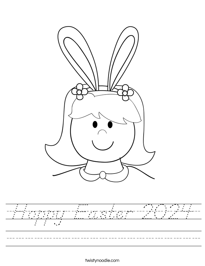 Hoppy Easter 2024 Worksheet