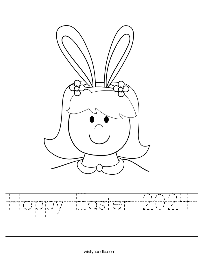 Hoppy Easter 2024 Worksheet