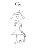  Girl Coloring Page