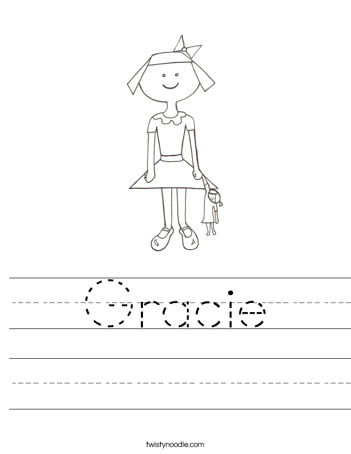 Gracie Worksheet