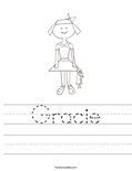 Gracie Worksheet