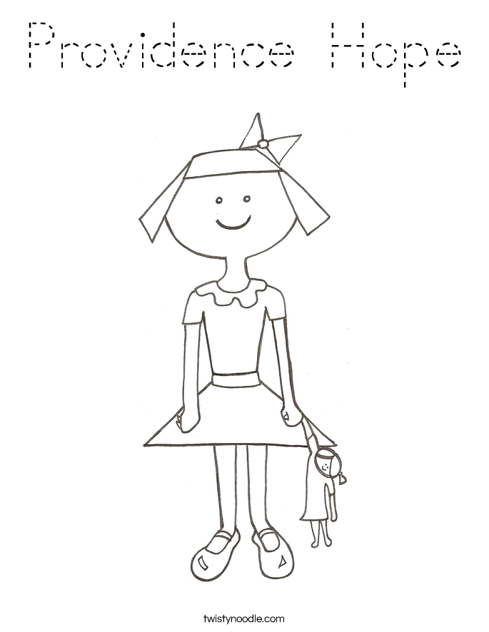 Providence Hope Coloring Page