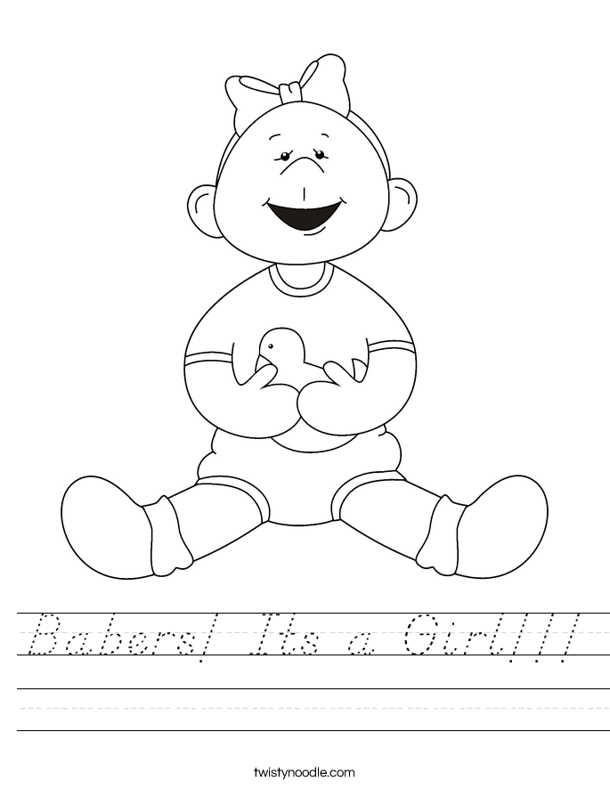 Babers! Its a Girl!!! Worksheet