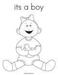 its a boy Coloring Page