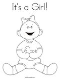 It's a Girl! Coloring Page